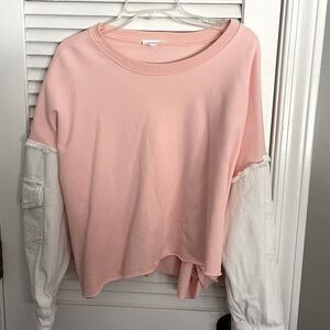 Cute, denim material top. Size small